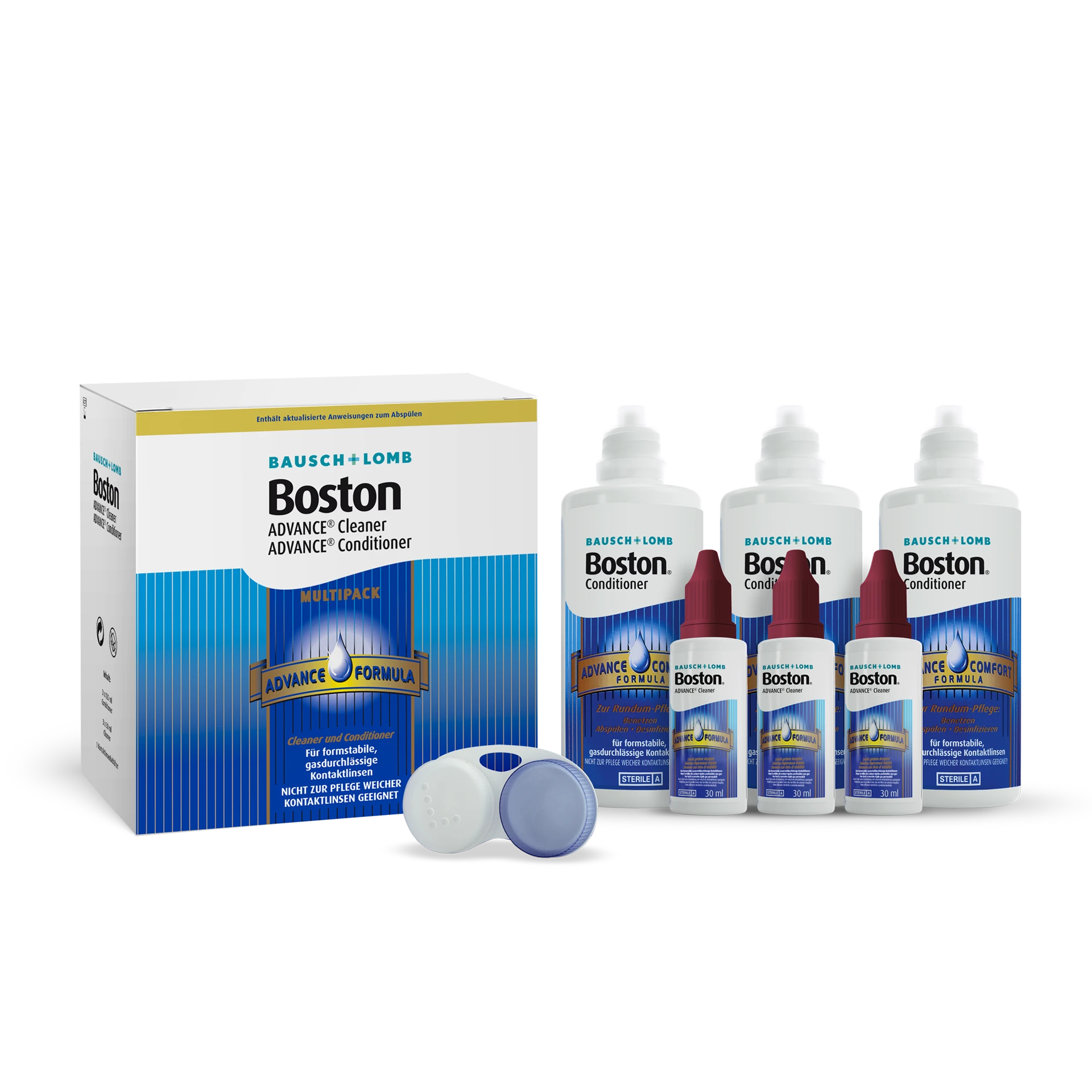 Boston Advance Multipack Aufbewahrung + Reiniger (3x120ml + 3x30ml)